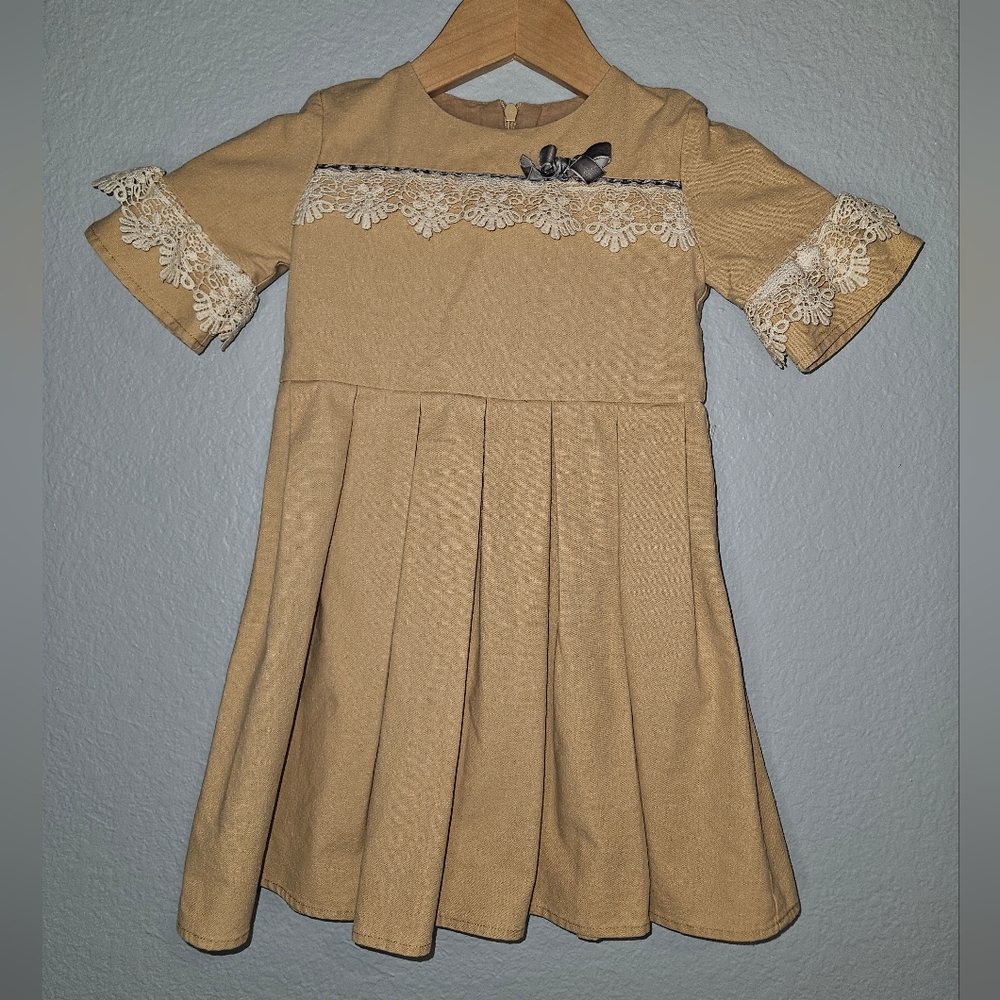 Only Little Once Dress 4T Pleated Skirt Dress